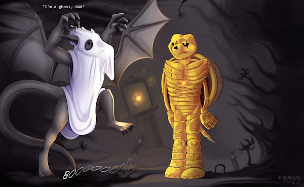 I am a ghost, dad