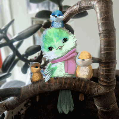 Smol birbs overpaint